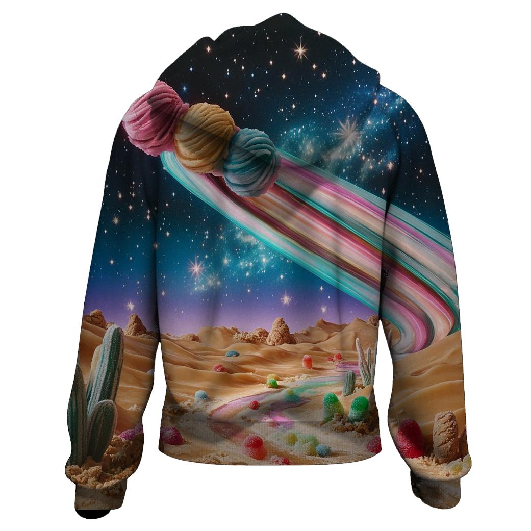 Ice Cream Comet Over Candy Desert graphic hoodies