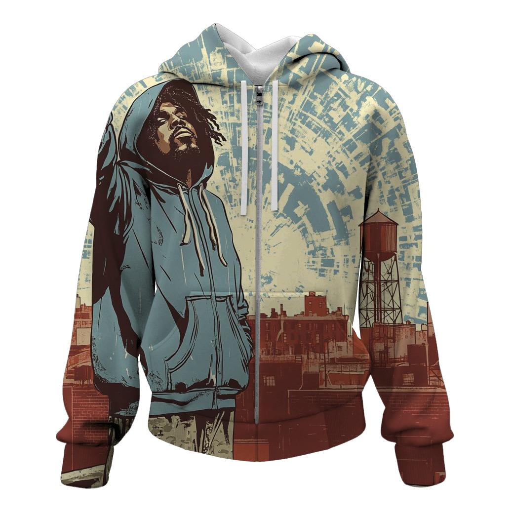 Queensbridge Poetic Blueprint lightweight hoodies