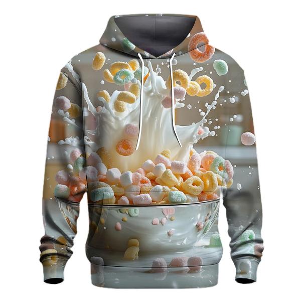 Cereal Splash Morning Chaos graphic hoodies