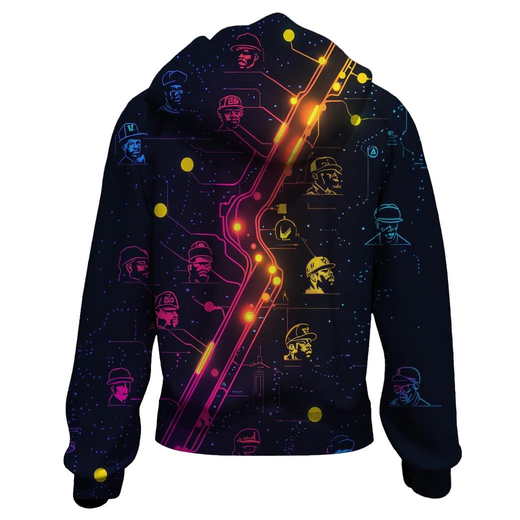 East Versus West Subway Map Chronicles designer hoodies