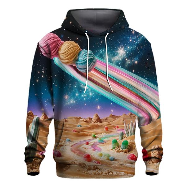 Ice Cream Comet Over Candy Desert pullover hoodies