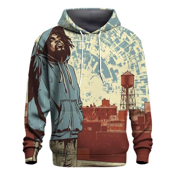 Queensbridge Poetic Blueprint embroidered hoodies