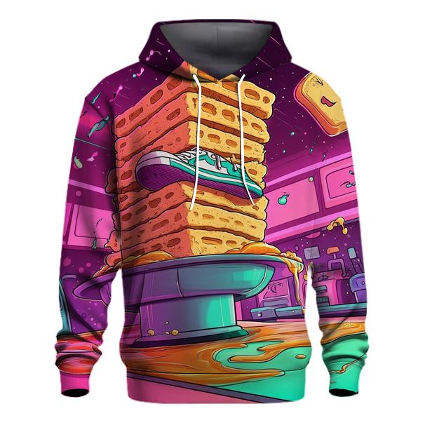 Breakfast Battle Retro Toon Rumble pullover hoodies