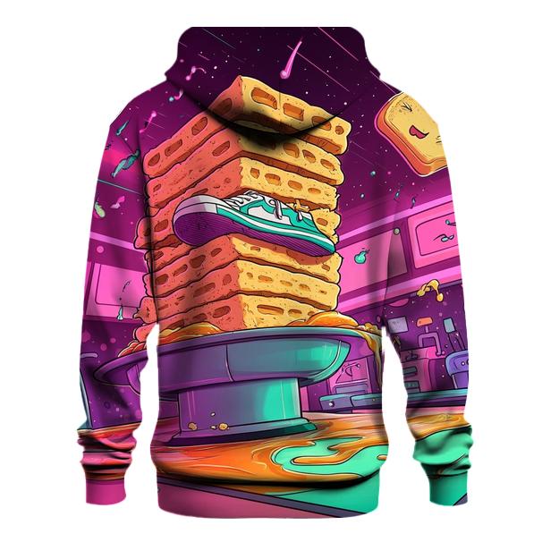 Breakfast Battle Retro Toon Rumble pullover hoodies