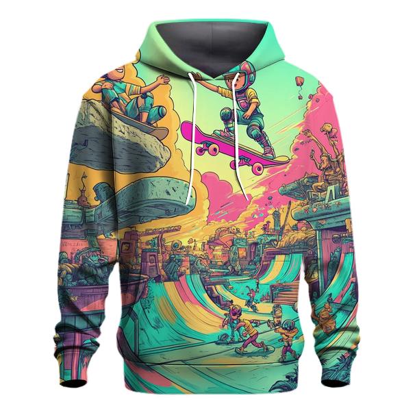 Skatepark Of Time Warped Toons hoodies fashion
