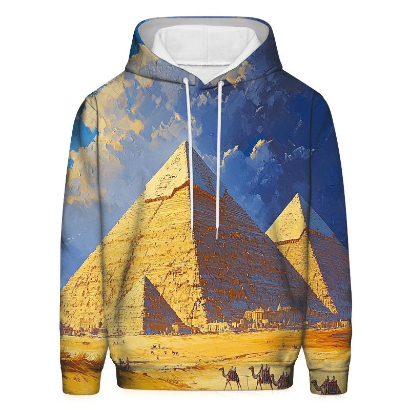 Pyramids Of Giza Cairo heavyweight hoodies