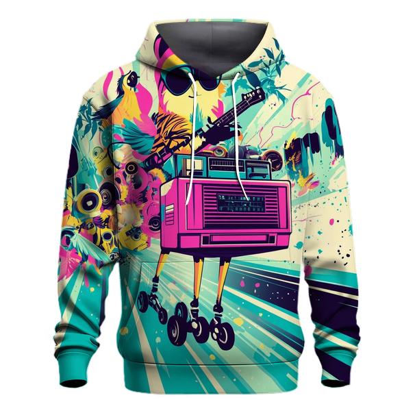 Neon Jungle Boom Box Safari zip-up hoodies