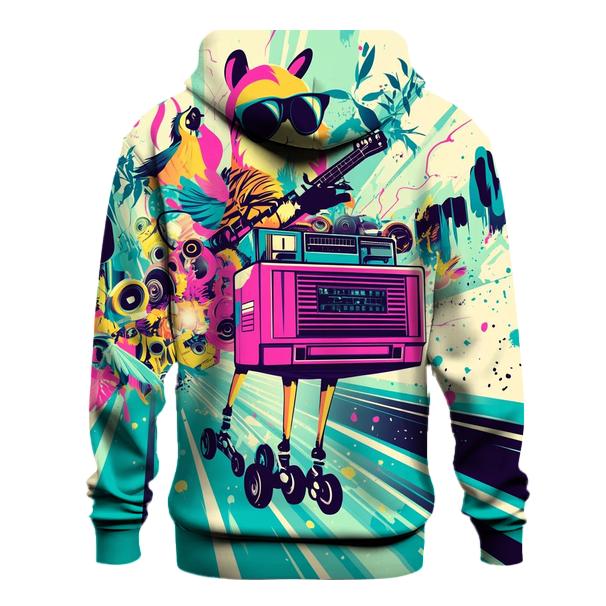 Neon Jungle Boom Box Safari zip-up hoodies