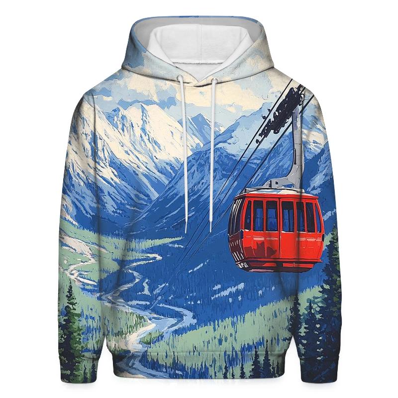Banff Gondola Rocky Mountains designer hoodies