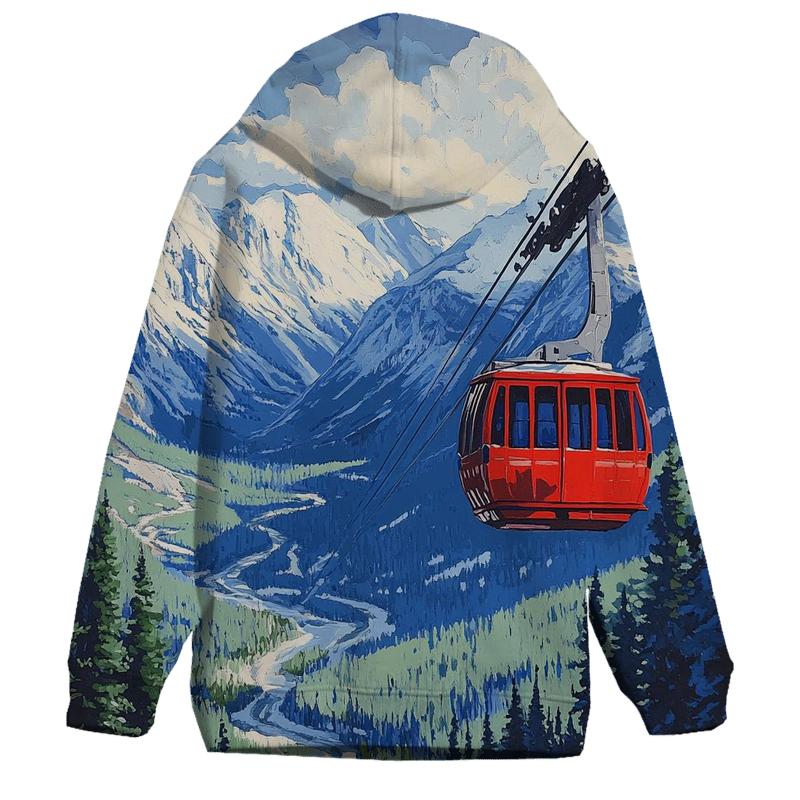 Banff Gondola Rocky Mountains designer hoodies
