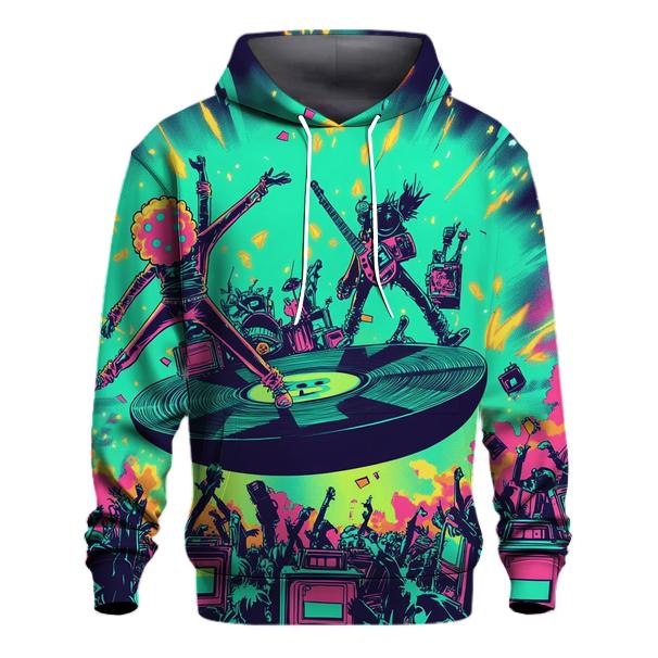 Bubblegum Battle Of The Retro Bands printed hoodies