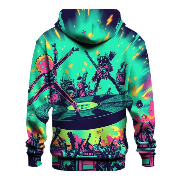 Bubblegum Battle Of The Retro Bands printed hoodies
