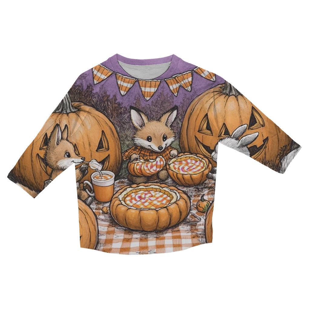Pumpkin Patch Picnic Halloween Edition cotton quarter sleeve shirts