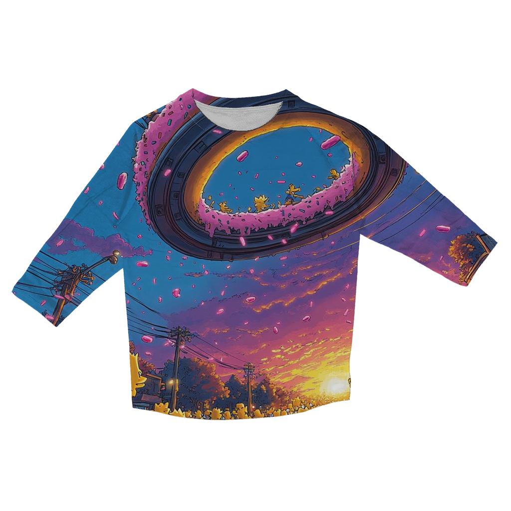 Springfield Sunset Mayhem Jam stylish quarter sleeve tops