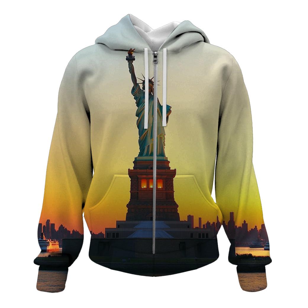 Statue Of Liberty New York printed hoodies