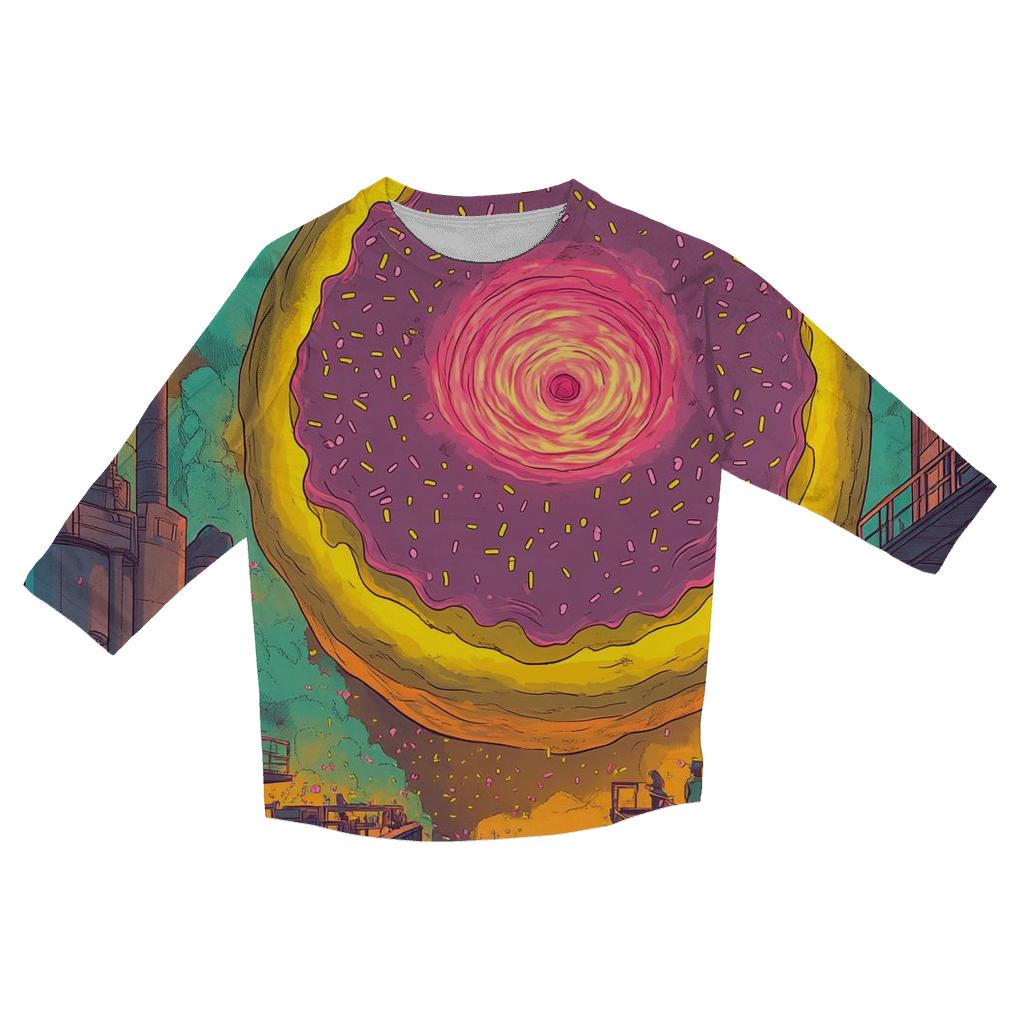 Nuclear Donut Core Meltdown custom 3/4 sleeve shirts