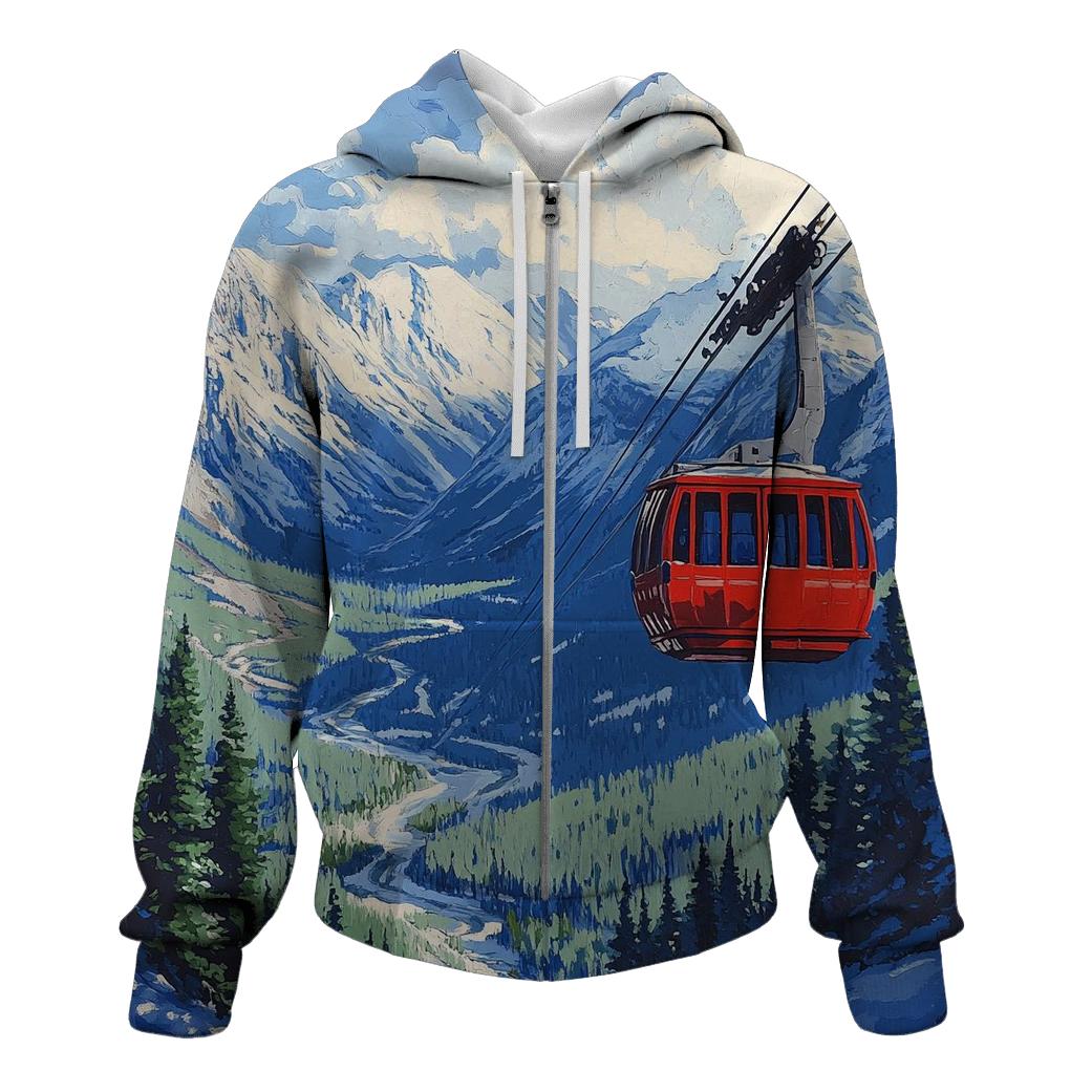 Banff Gondola Rocky Mountains heavyweight hoodies