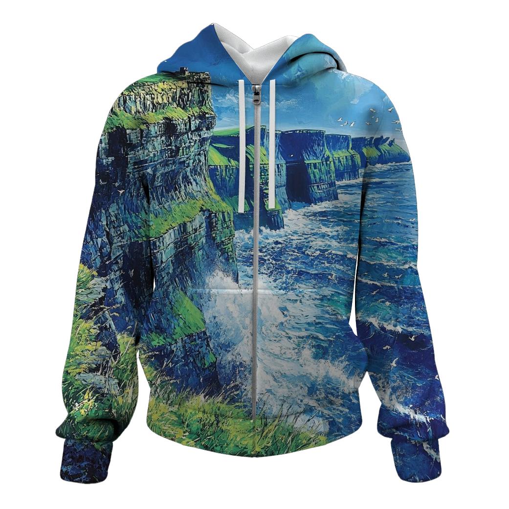 Cliffs Of Moher Clare embroidered hoodies