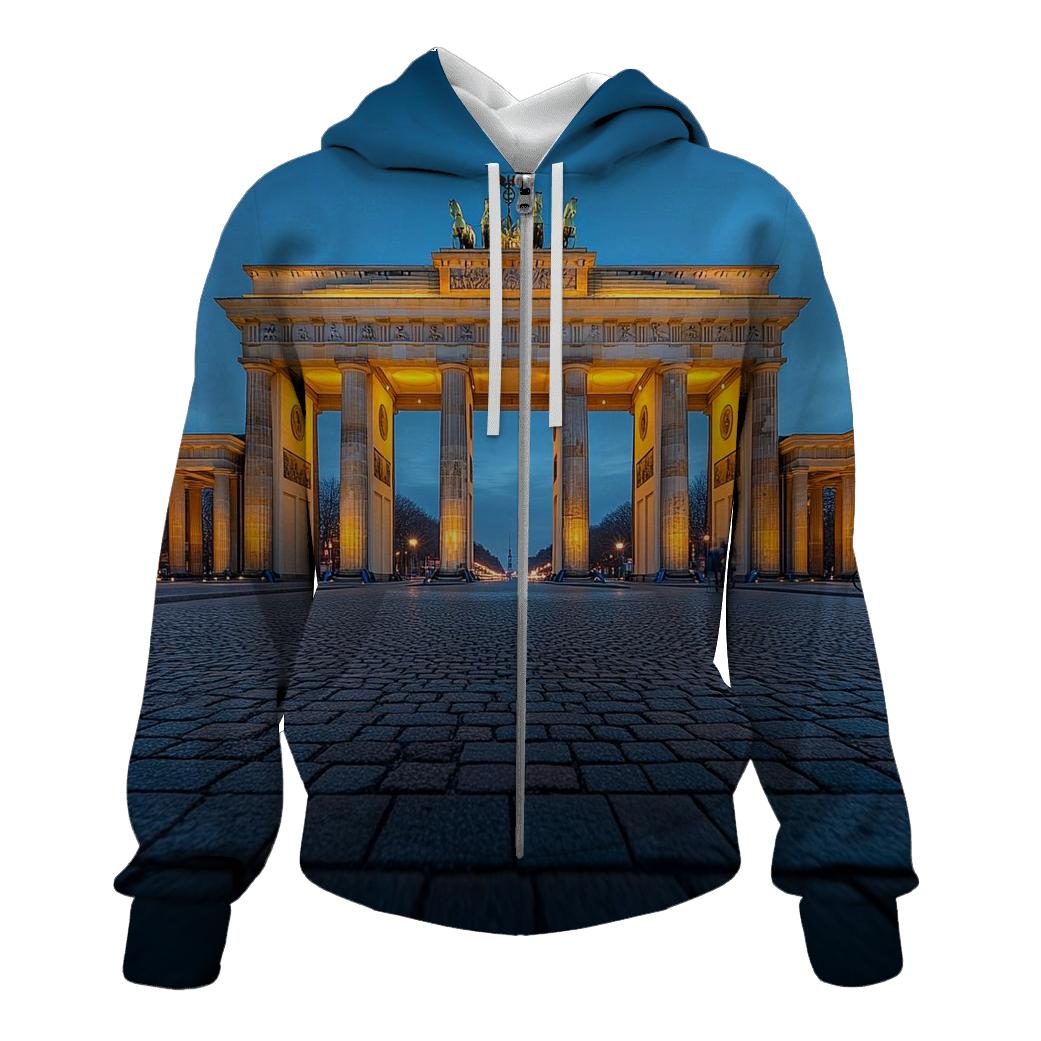 Brandenburg Gate Berlin heavyweight hoodies