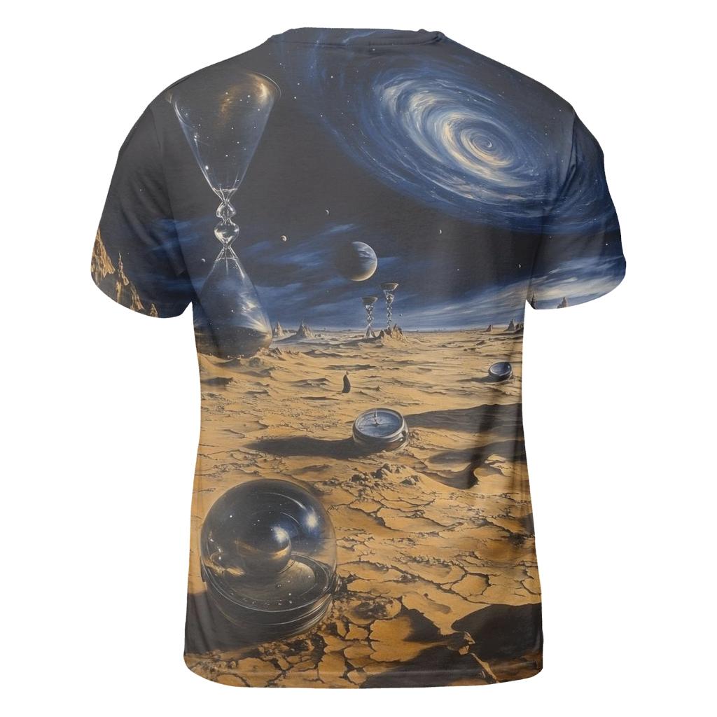 Salvador Dali Inspired Time Dilation Desert unique graphic print tees