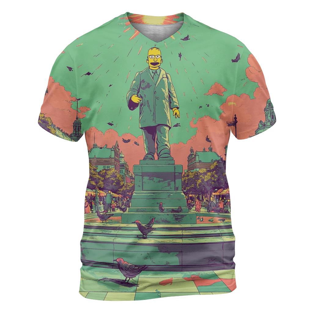 Town Square Statue Uprising statement graphic shirts