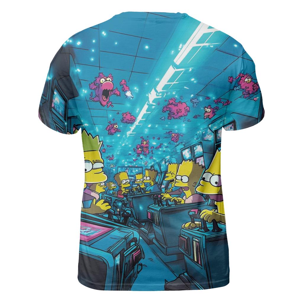Springfield Arcade High Score Frenzy statement graphic shirts