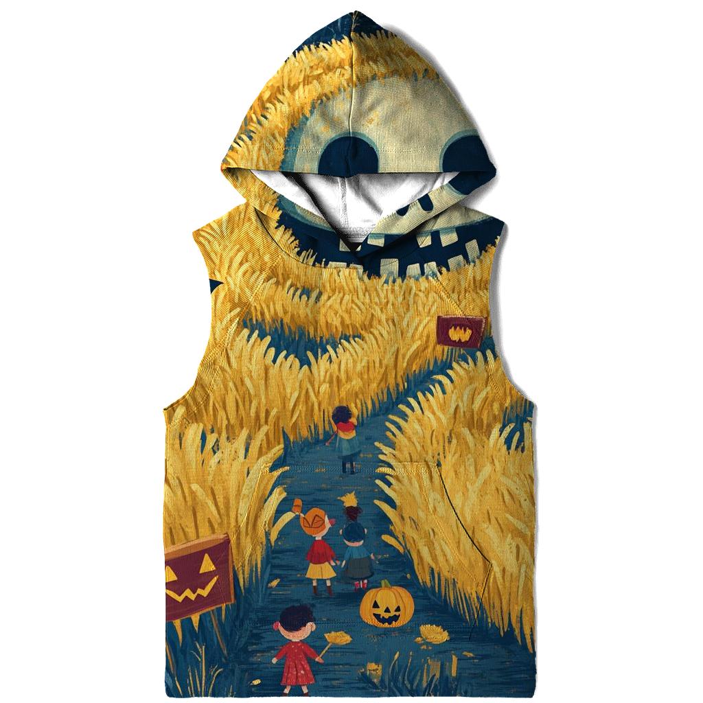 Haunted Maze At The Cornfield Fair embroidered hoodies