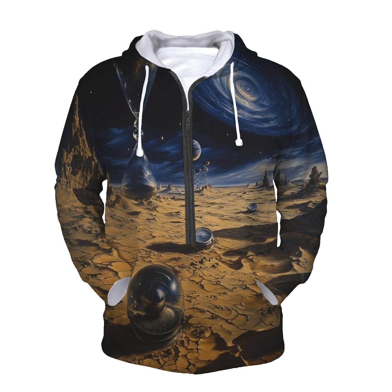 Salvador Dali Inspired Time Dilation Desert graphic hoodies