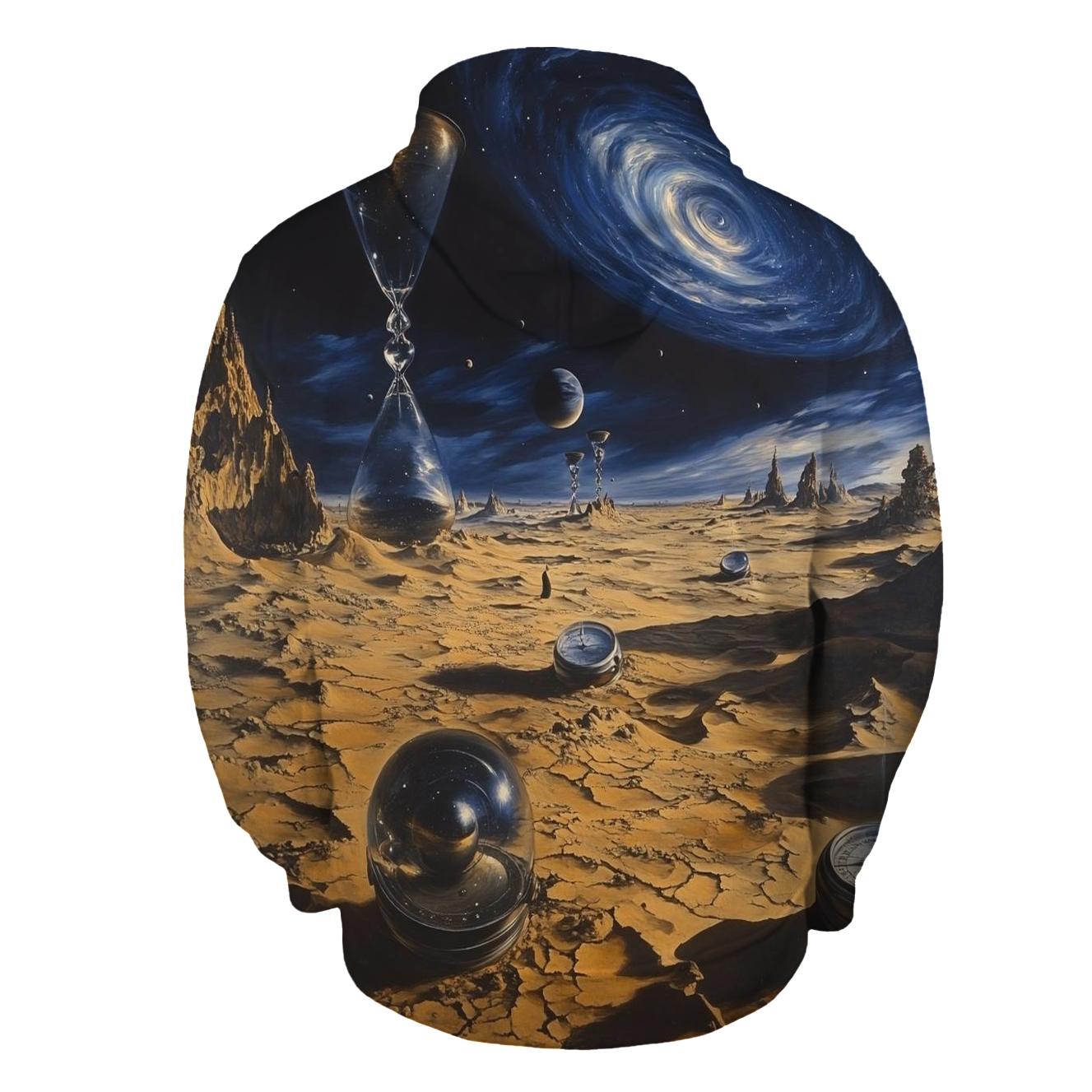 Salvador Dali Inspired Time Dilation Desert graphic hoodies