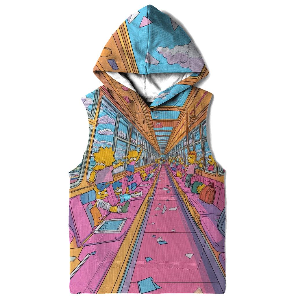 School Bus Chaos Corridor heavyweight hoodies