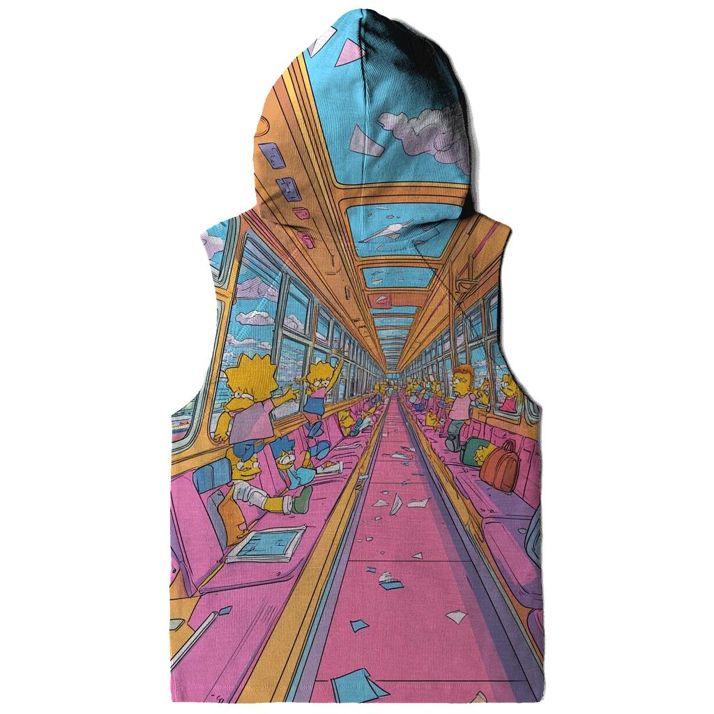 School Bus Chaos Corridor heavyweight hoodies