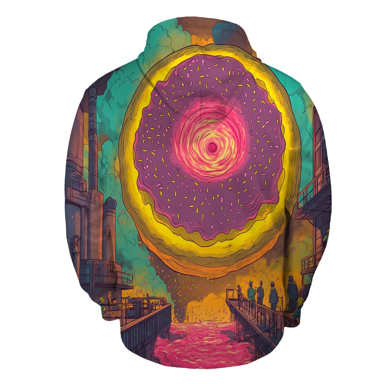 Nuclear Donut Core Meltdown pullover hoodies