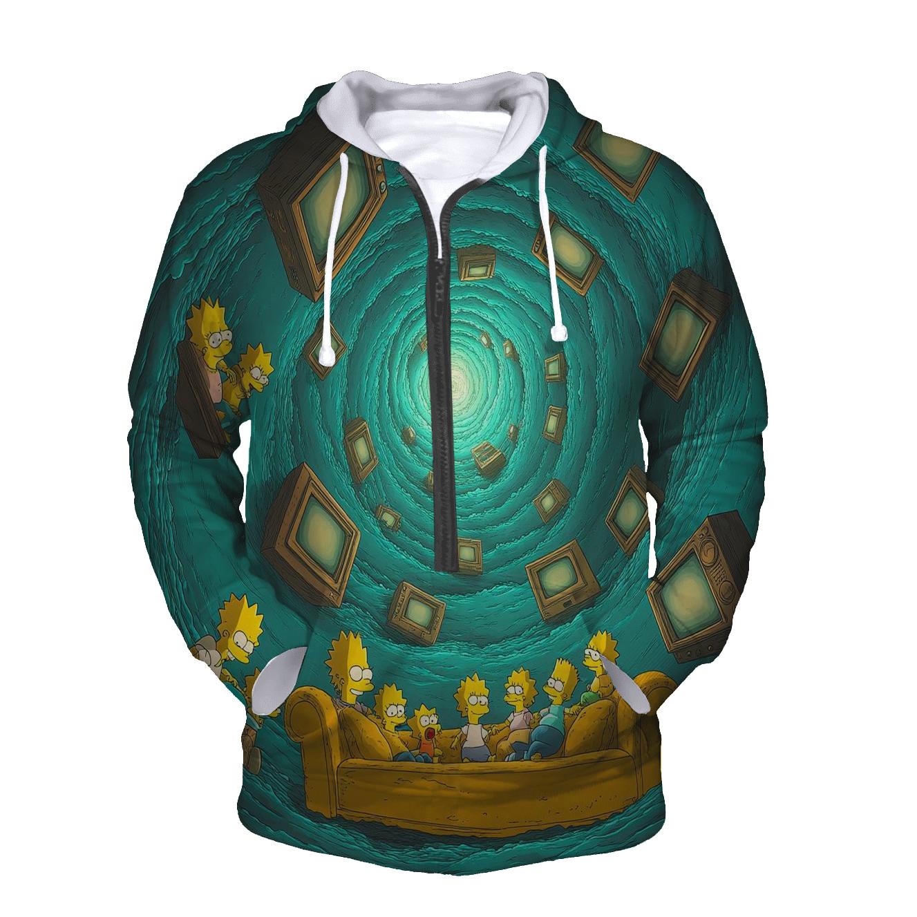 Couch Gag Dimension Spiral premium hoodies