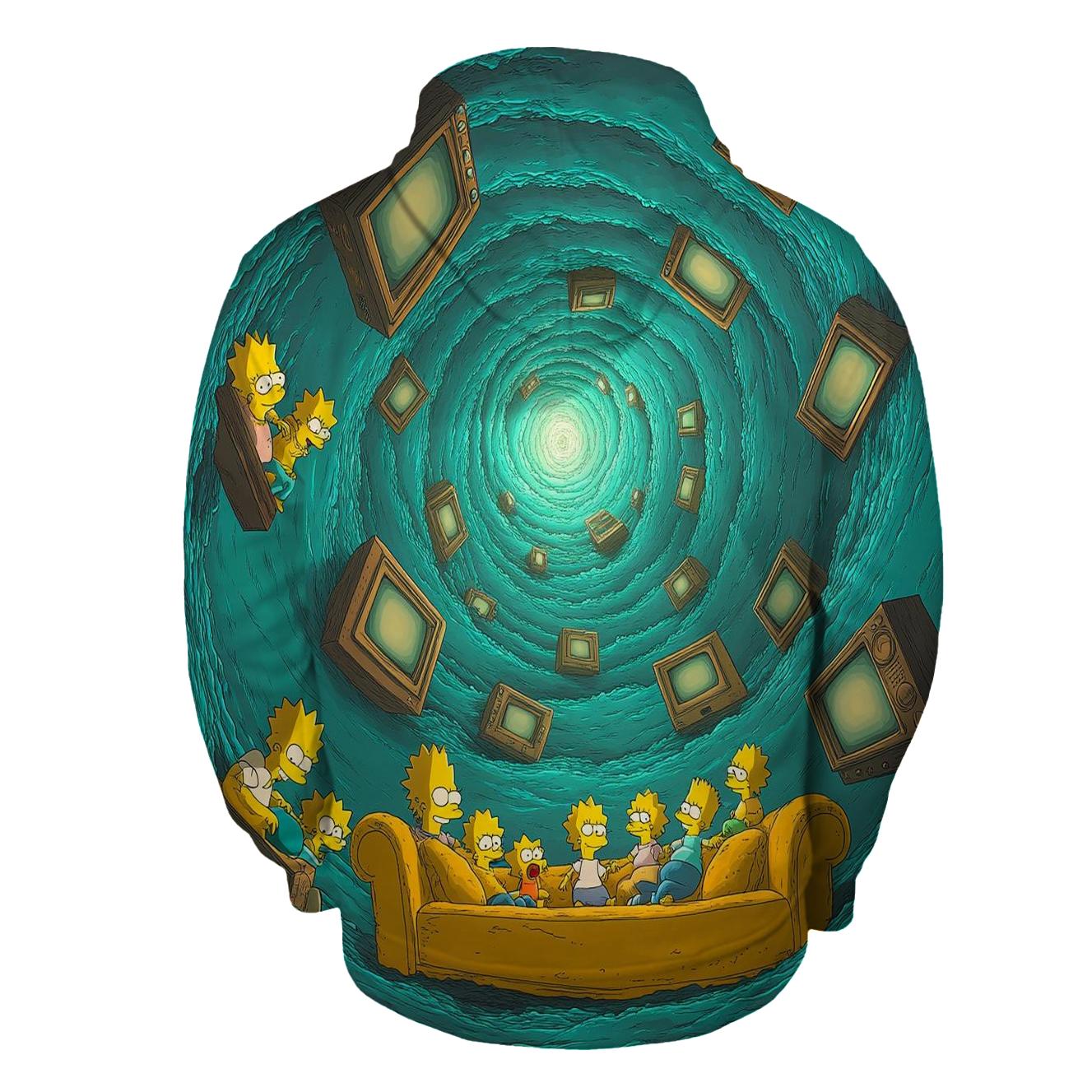 Couch Gag Dimension Spiral premium hoodies