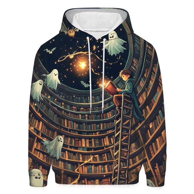 Spooky Library Of Whispering Books pullover hoodies