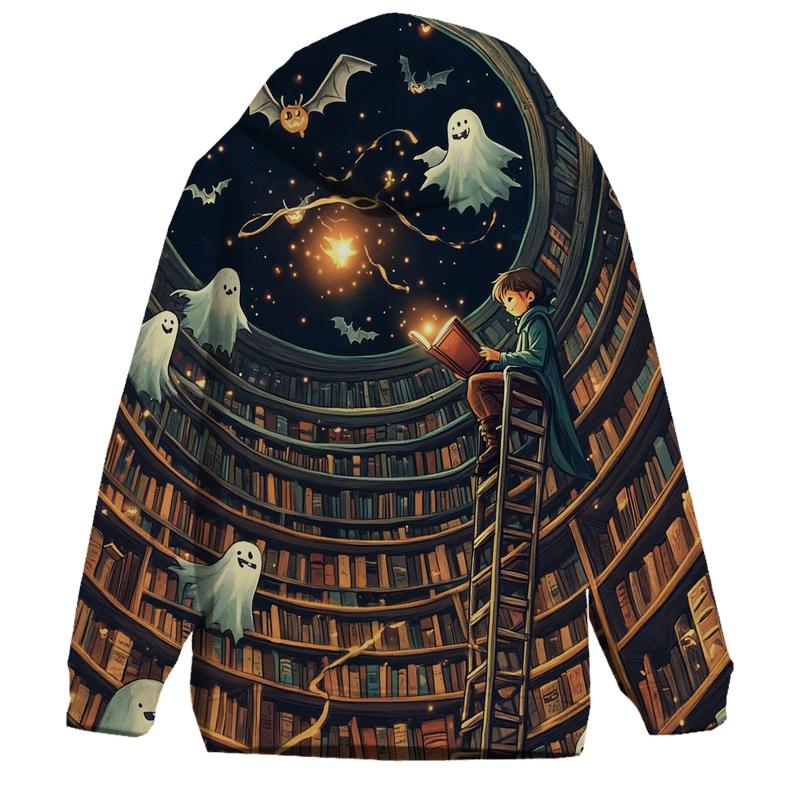 Spooky Library Of Whispering Books pullover hoodies
