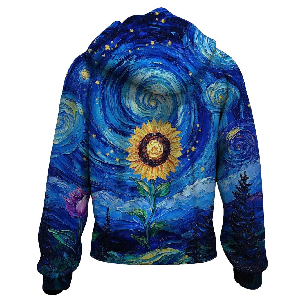 Van Gogh Inspired Nebula Garden hoodie designs