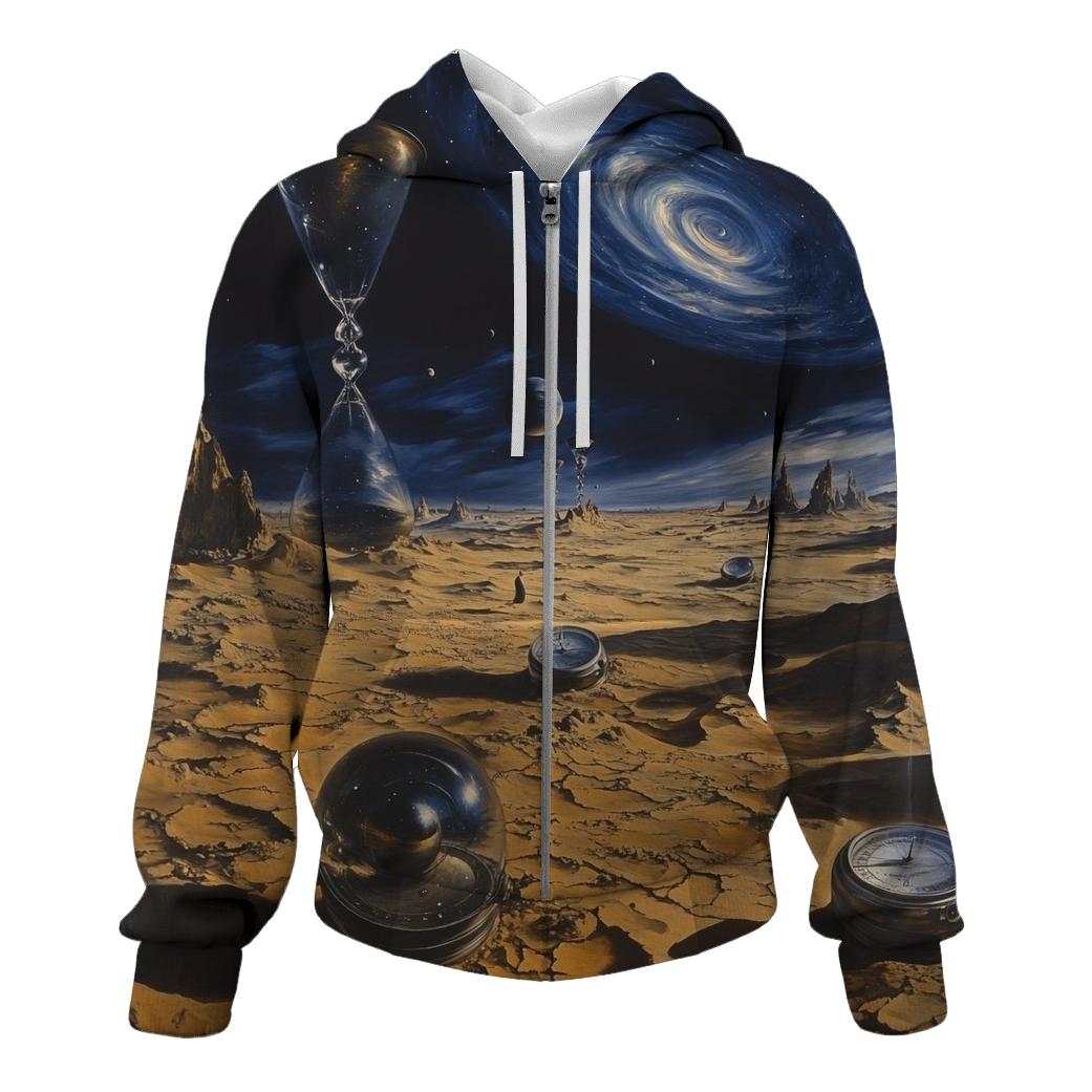 Salvador Dali Inspired Time Dilation Desert lightweight hoodies