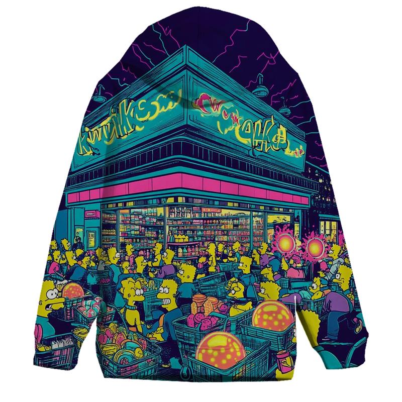 Kwik E Mart Midnight Neon Rush hoodies fashion