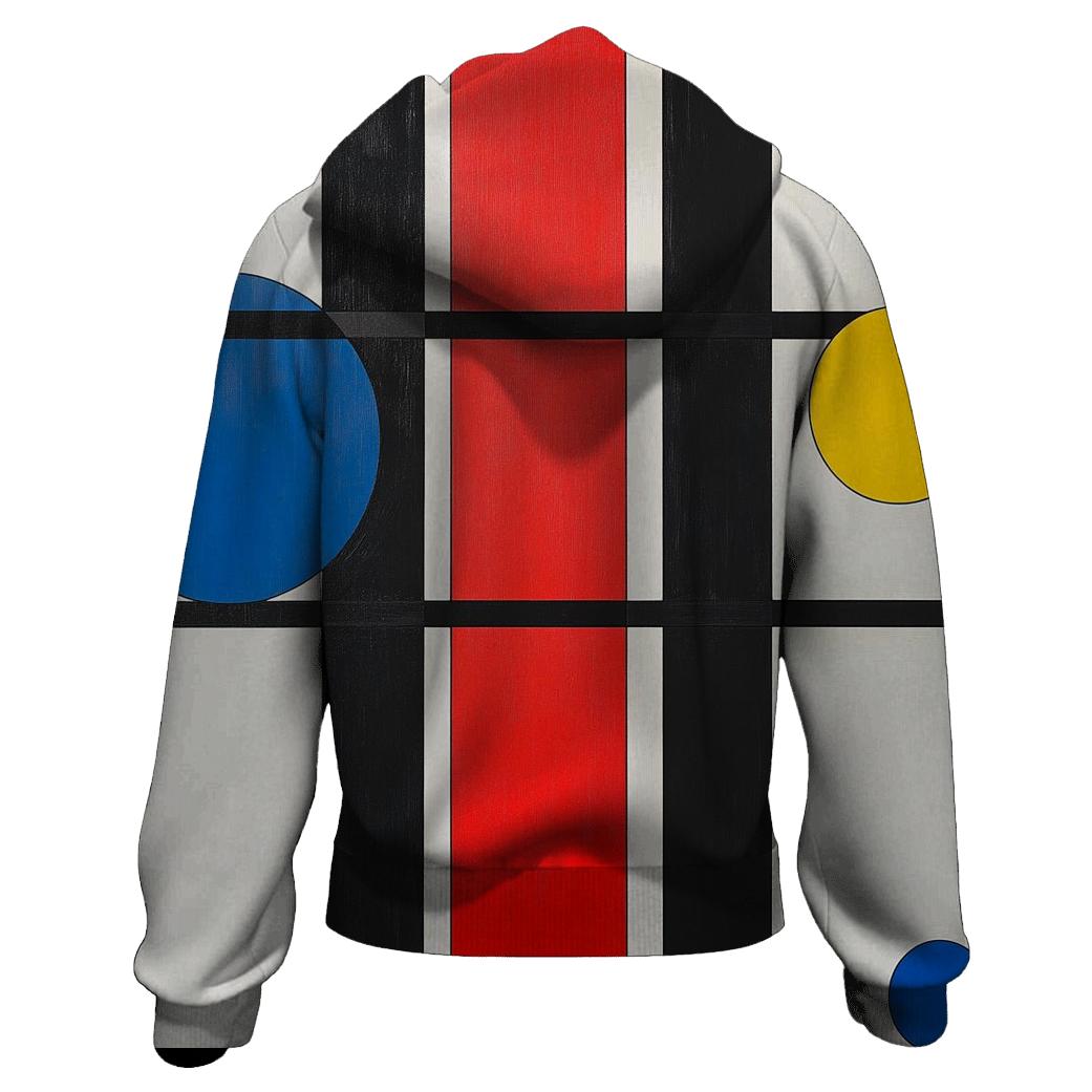 Piet Mondrian Inspired Solar System Grids hoodie designs