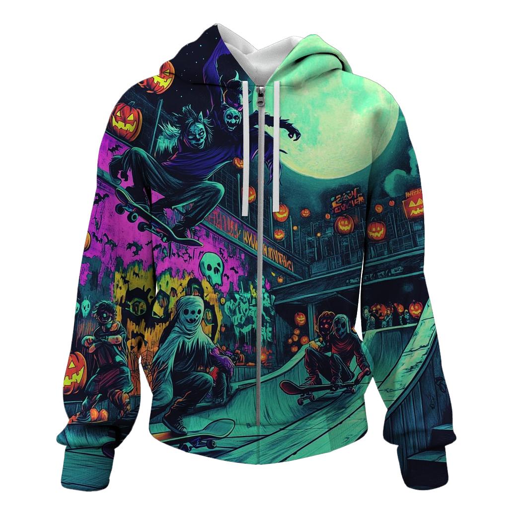Midnight Halloween Skate Park hoodies fashion