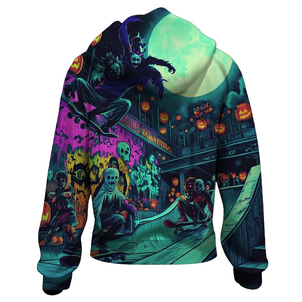 Midnight Halloween Skate Park hoodies fashion