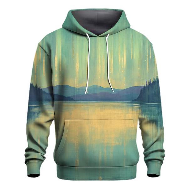 Claude Monet Inspired Aurora Lakescape pullover hoodies