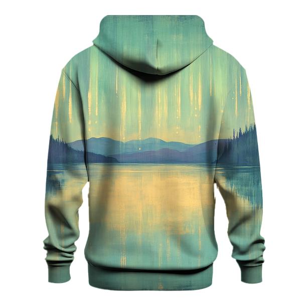 Claude Monet Inspired Aurora Lakescape pullover hoodies