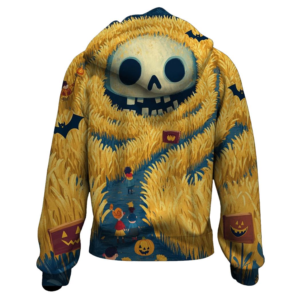 Haunted Maze At The Cornfield Fair zip-up hoodies