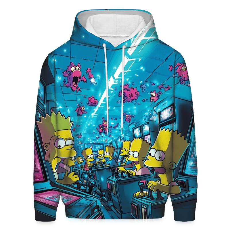 Springfield Arcade High Score Frenzy hoodie trends