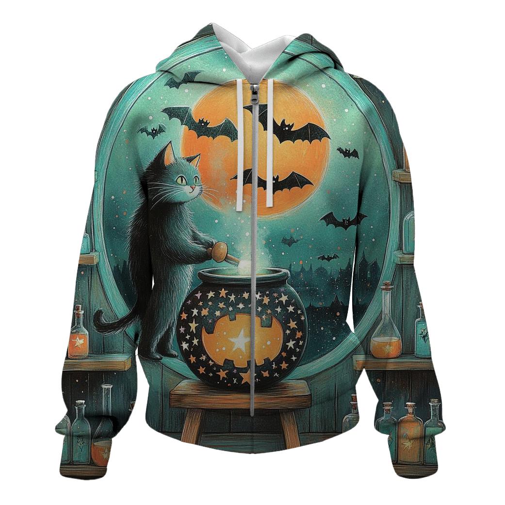 Spooky Moonlit Potion Workshop heavyweight hoodies