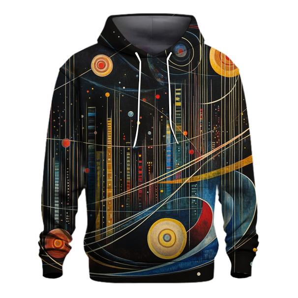 Wassily Kandinsky Inspired Galactic Citylights hoodie designs