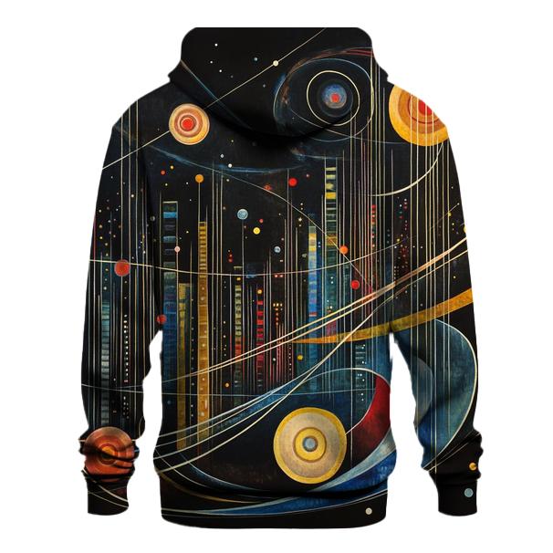 Wassily Kandinsky Inspired Galactic Citylights hoodie designs