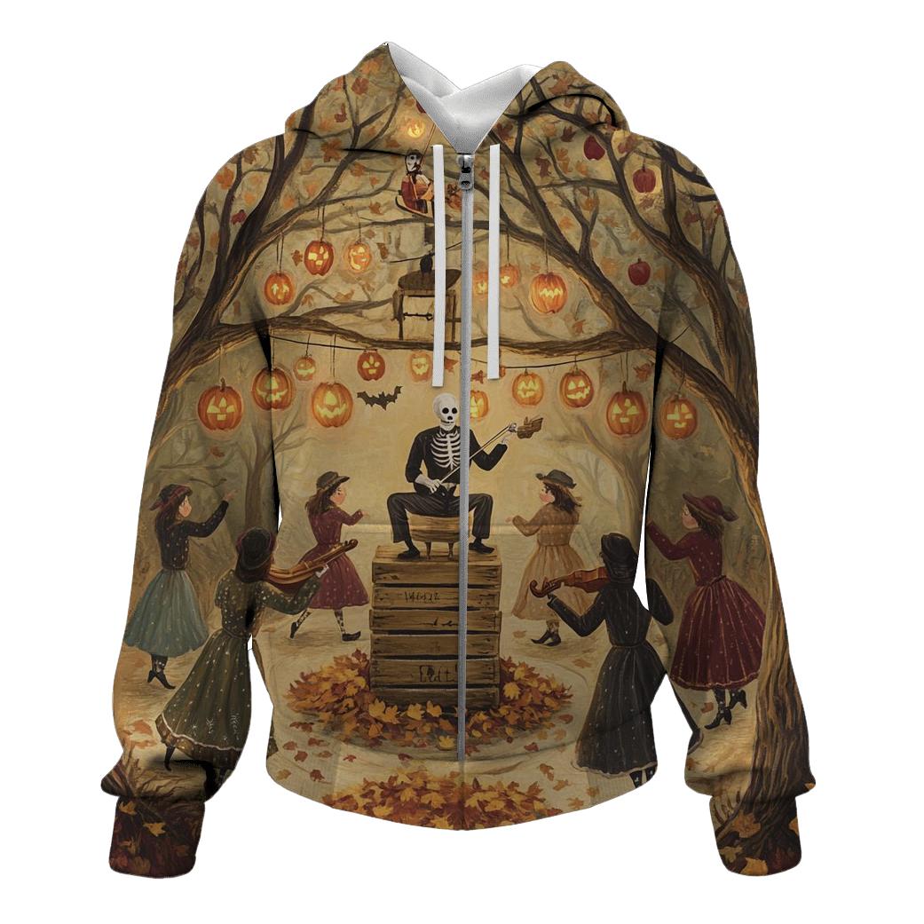 Harvest Dance In The Haunted Orchard graphic hoodies
